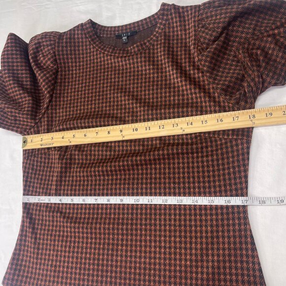 Iris Houndstooth Balloon Sleeve Blouse - Picture 12 of 14